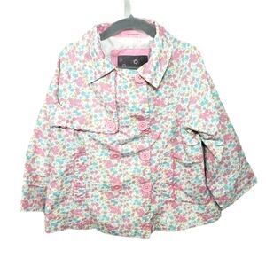 1MADSION Floral Spring Peacoat Jacket Size 4T